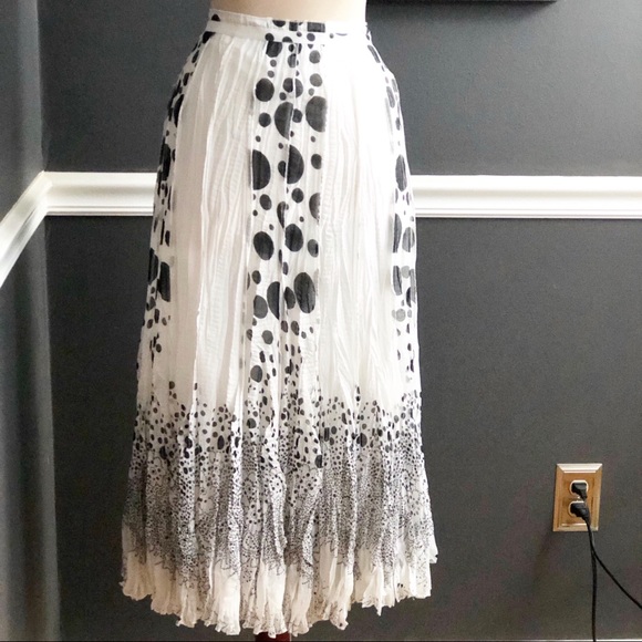 Alberto Makali Dresses & Skirts - Alberto Mikali Pleated Scattered Polkadot Skirt S8